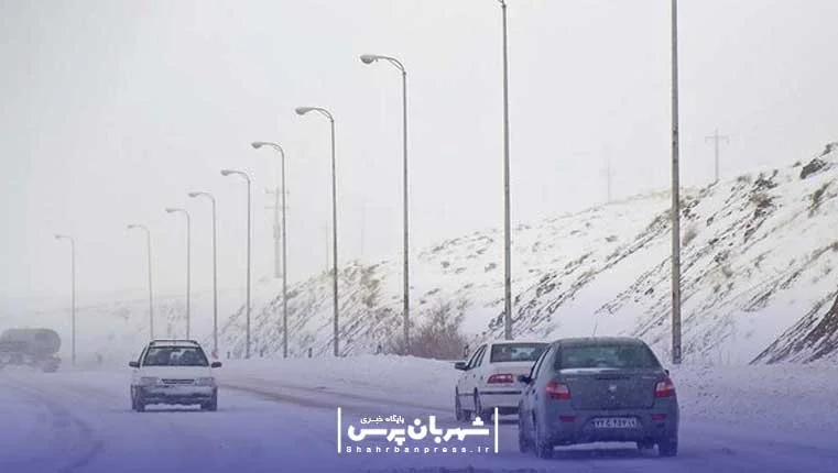 جاده همدان زمستان 1401